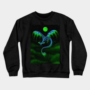 Bioluminescent Night Dragon Crewneck Sweatshirt